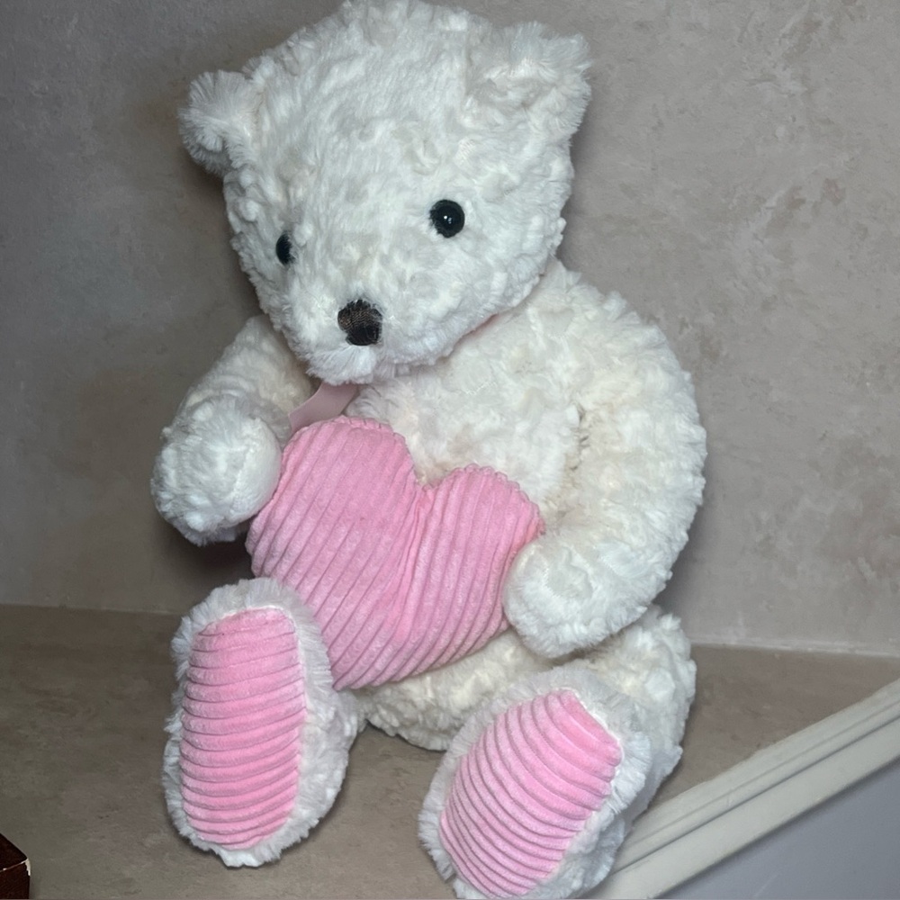 Animal Adventure Soft Plush White Bear 14”